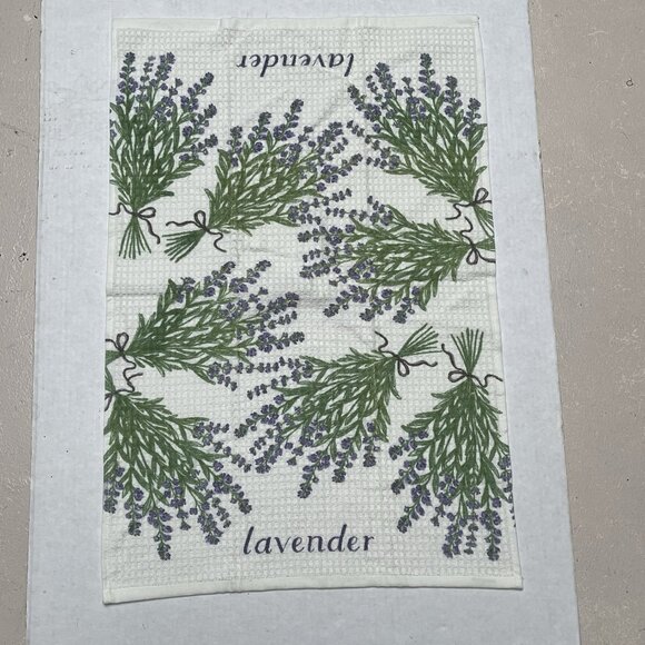 French Cotton Kitchen Dish Tea Towel La Patisserie Cotton Vintage 2002 Lavender - Picture 1 of 9